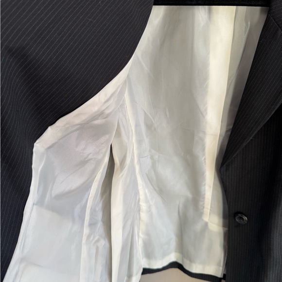 Smart Set Charcoal Pinstripe Blazer - Picture 3 of 9